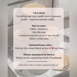 ✨ About Our Small Business | Instagram Giveaway | Not For Sale